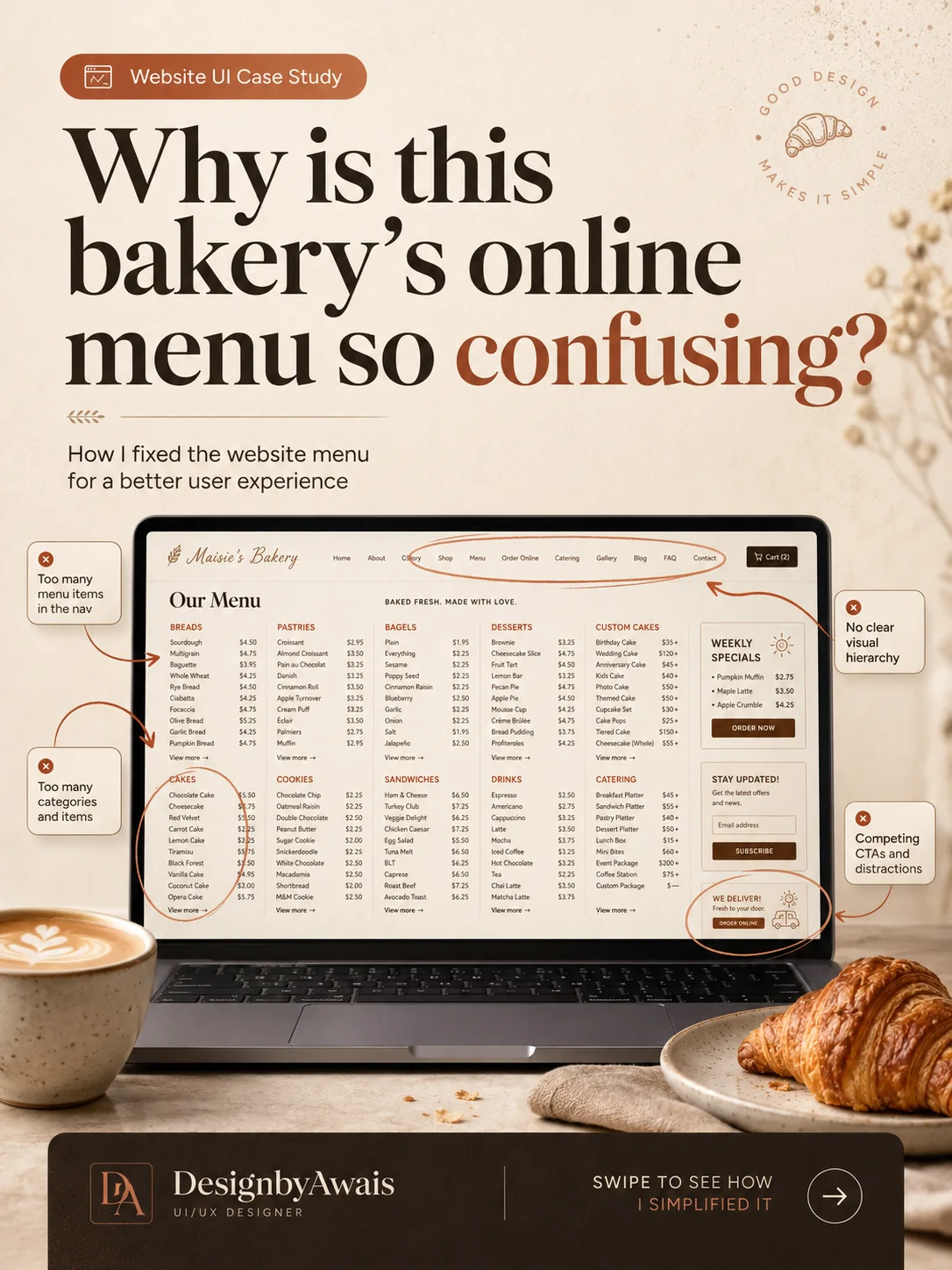 Bakery Online Ordering design preview