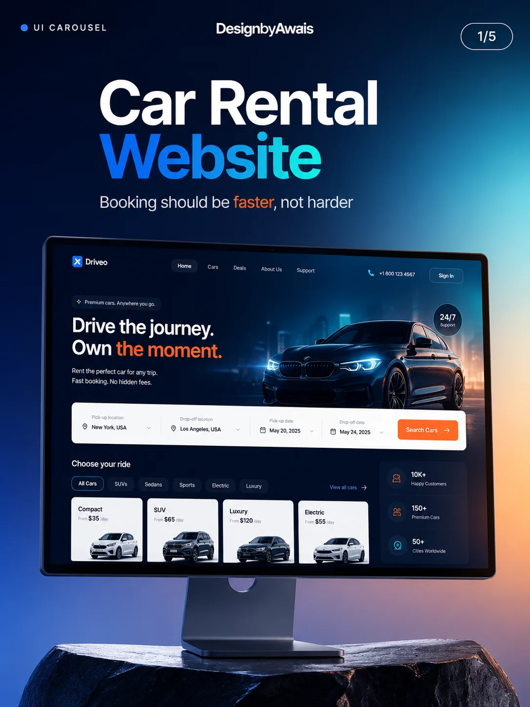 Car Rental design preview