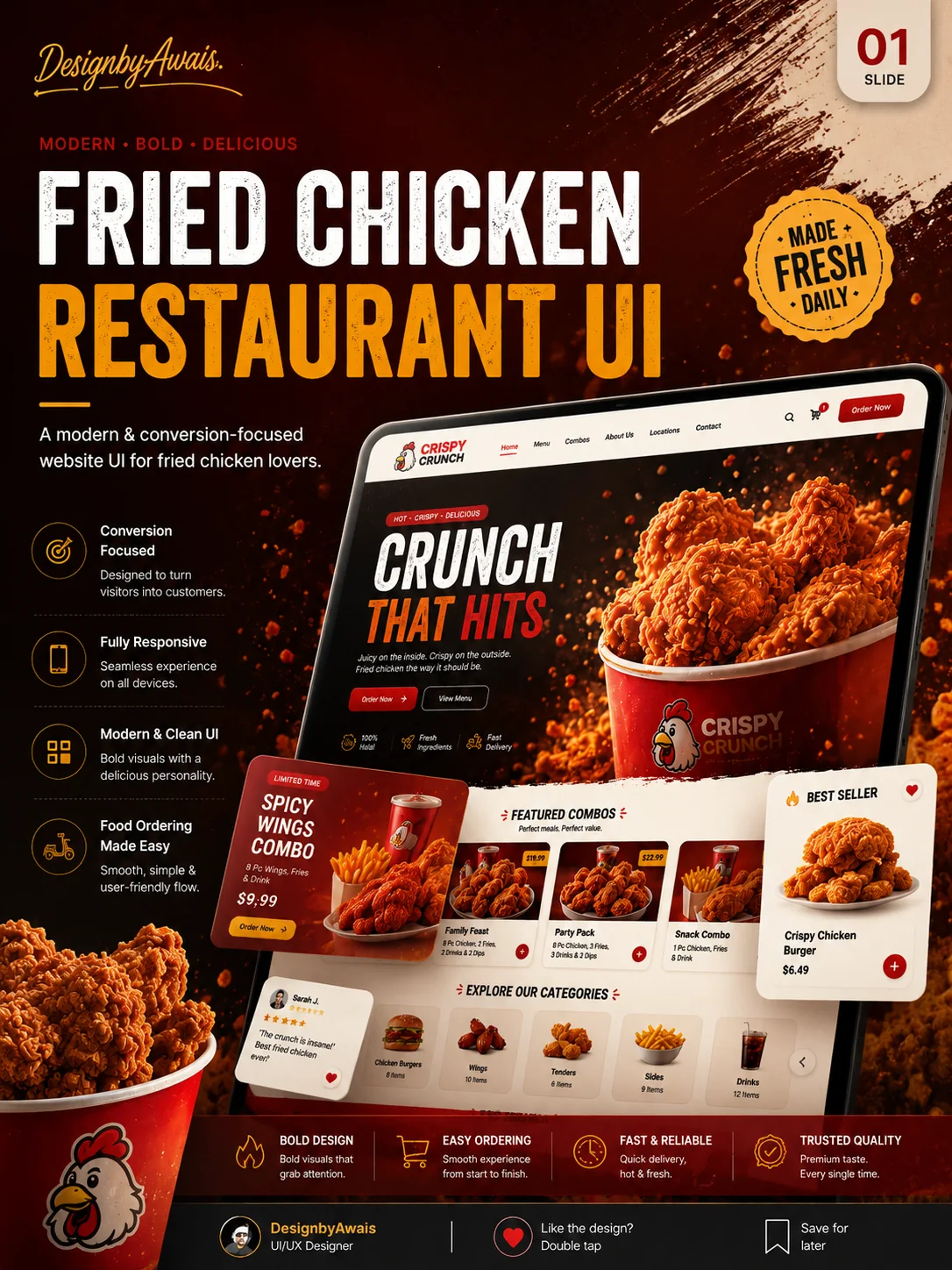 Fried Chicken Restaurant design preview
