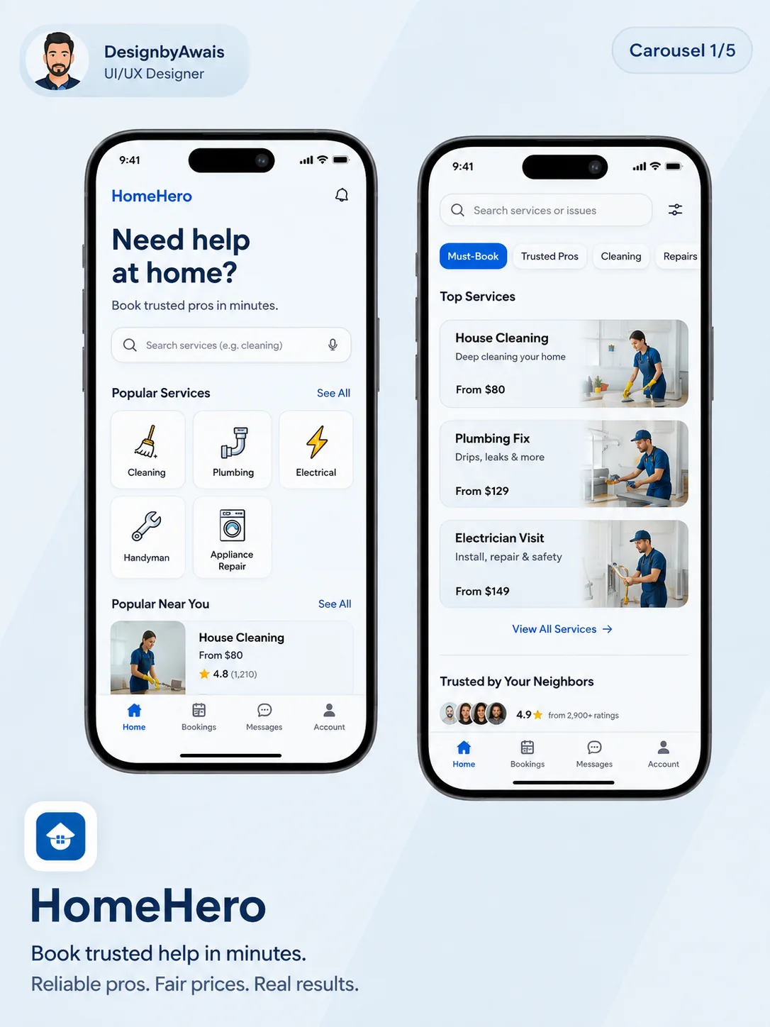 HomeHero design preview