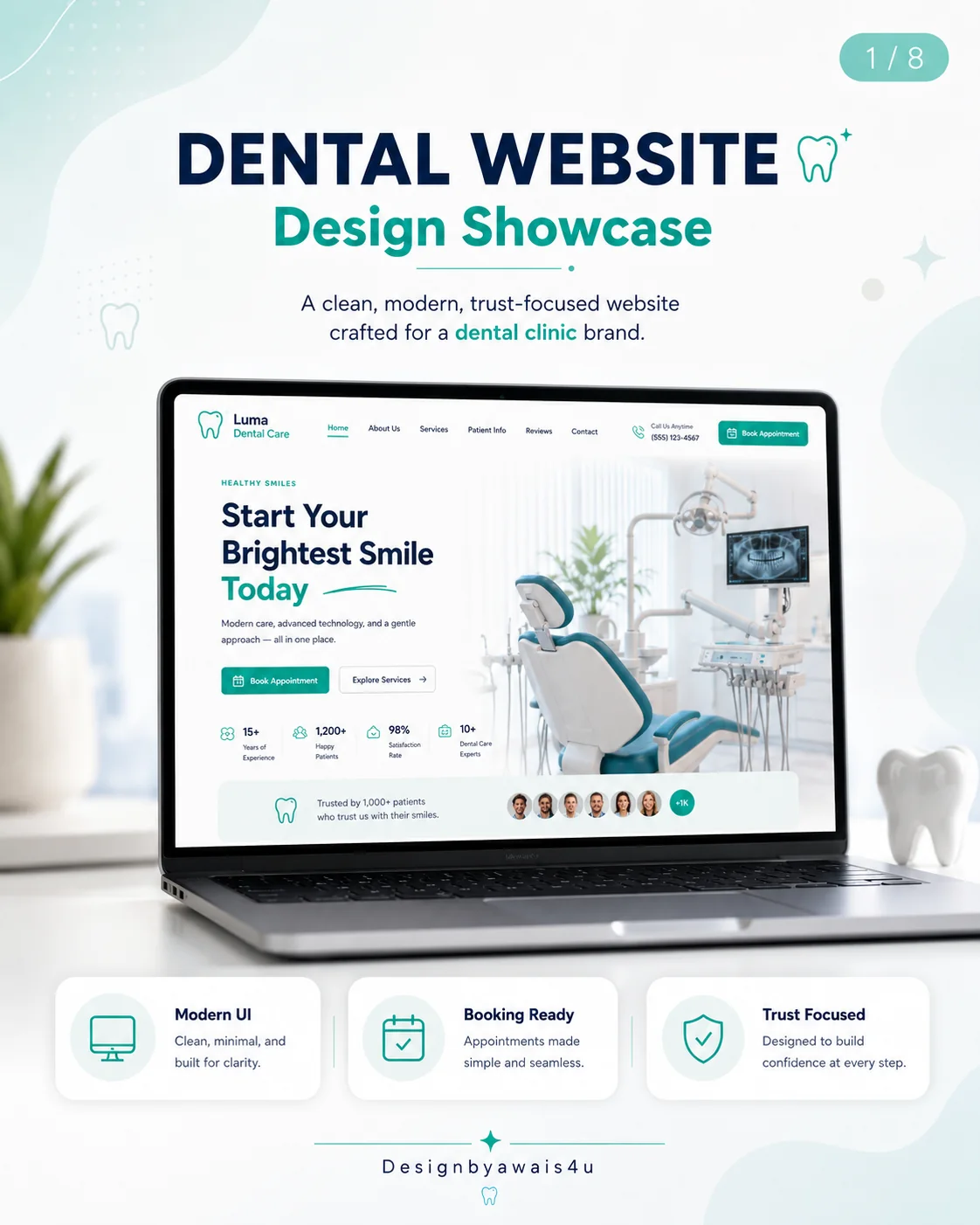 Luma Dental Care design preview