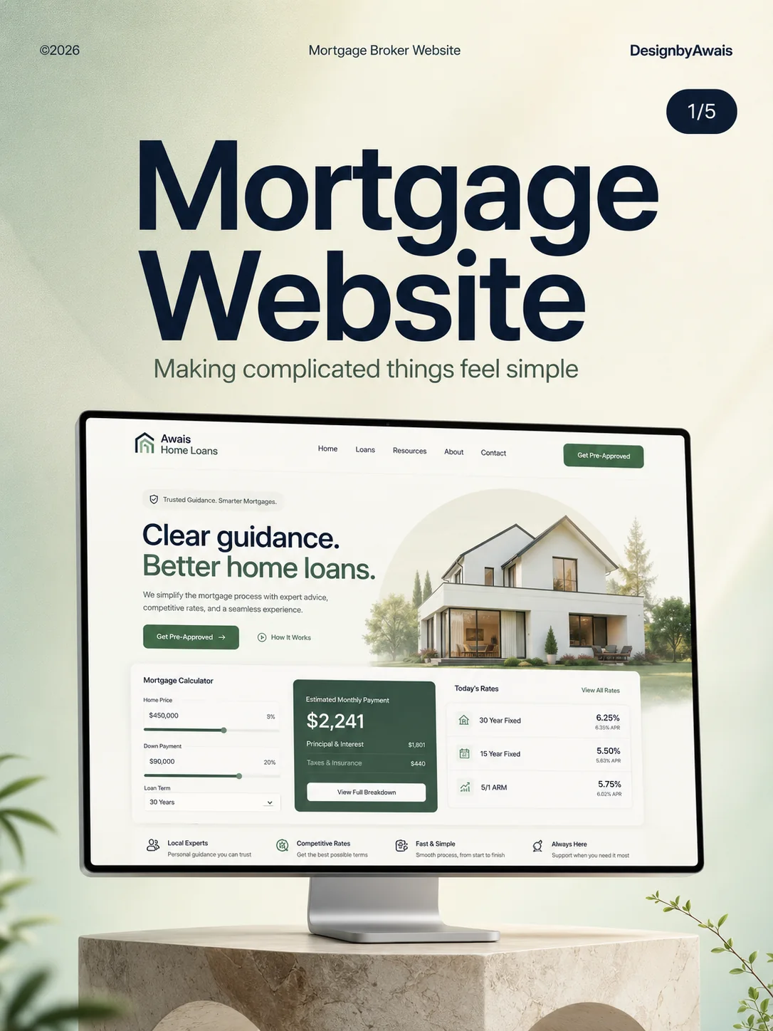 Mortgage Broker design preview